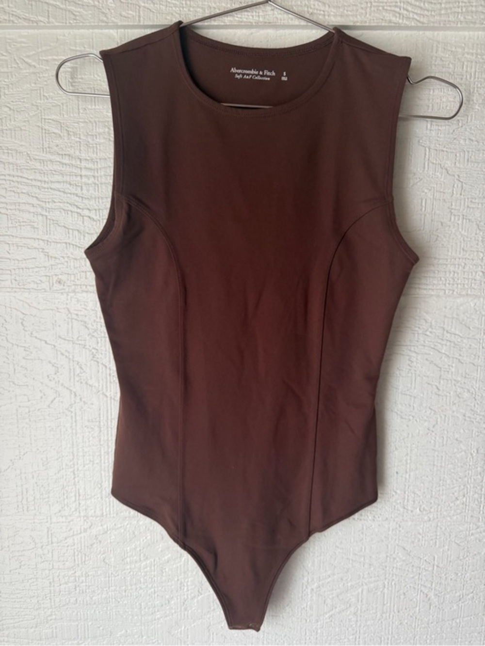 Abercrombie & Fitch Brown Soft A&F Collection Sleeveless Bodysuit Small